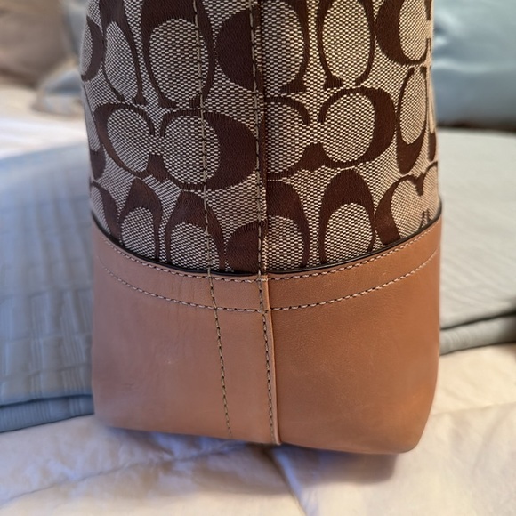 Coach signature purse with leather / GREAT condition - Picture 15 of 16